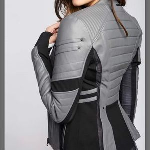 COPY - Blanc Noir Leather Moto Jacket Size S